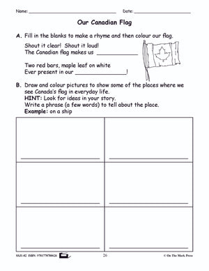 Our Canadian Flag Reading E-Lesson Plan Grade 2