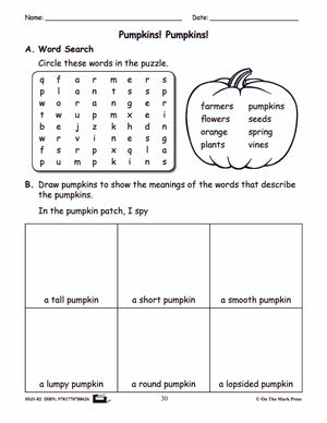 Pumpkins! Pumpkins! Reading E-Lesson Plan Grade 2