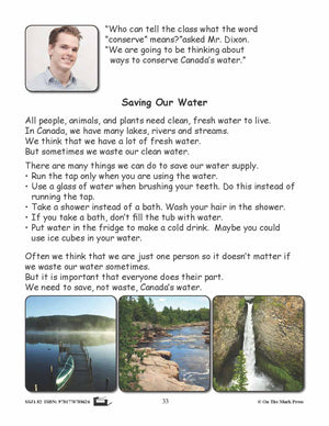 Saving Our Water Reading E-Lesson Plan Grade 2