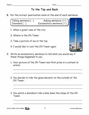 To the Top & Back Grammar E-Lesson Plan Grade 2