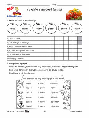 Good for You! Good for Me! Reading Lesson E-Lesson Plan Grade 3