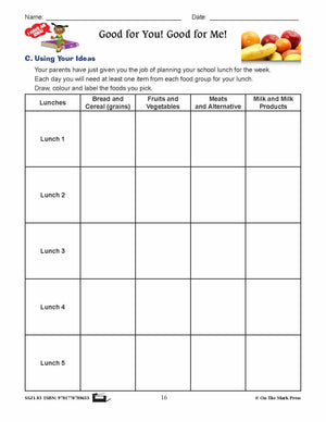 Good for You! Good for Me! Reading Lesson E-Lesson Plan Grade 3