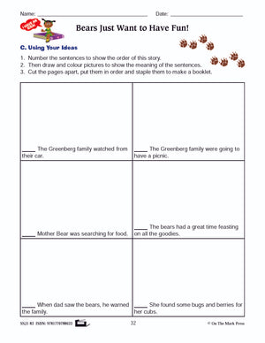 Bears Just Want to Have Fun Reading E-Lesson Plan Grade 3