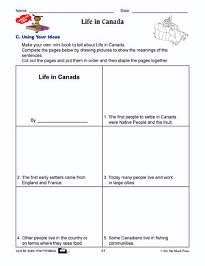 Life in Canada Reading E-Lesson Plan Grade 3