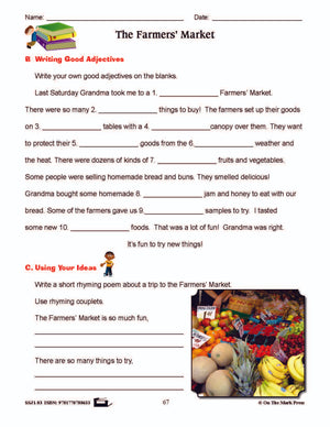 The Farmers' Market Writing & Grammar E-Lesson Plan Grade 3