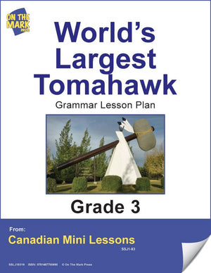 World's Largest Tomahawk Writing & Grammar E-Lesson Plan Grade 3