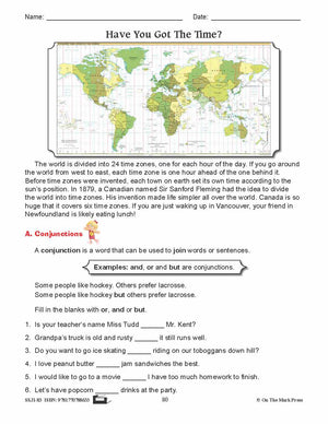 Have You Got The Time? Writing & Grammar E-Lesson Plan Grade 3