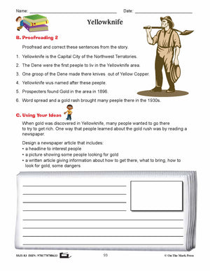 Yellowknife Writing & Grammar E-Lesson Plan Grade 3