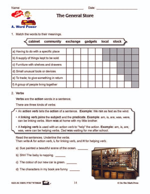 The General Store Reading E-Lesson Plan Grade 4