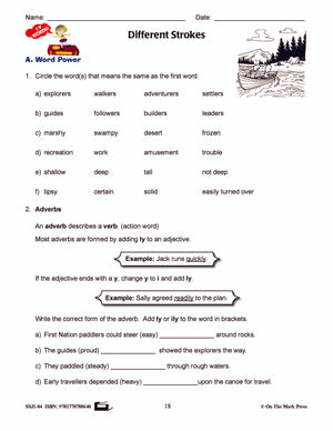 Different Strokes Reading E-Lesson Plan Grade 4