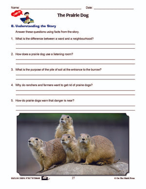 The Prairie Dog Reading E-Lesson Plan Grade 4