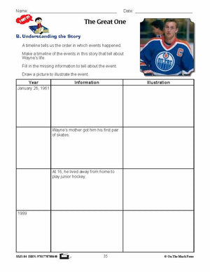 The Great One Reading Grade 4 - Wayne Gretzky