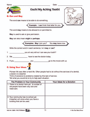 Ouch! My Aching Tooth! Writing & Grammar E-Lesson Plan Grade 4