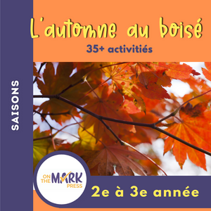 L'automne au boisé 2e à 3e année