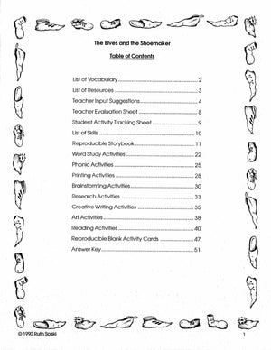 The Elves & the Shoemaker Lit Link/Novel Study Grades 1-3