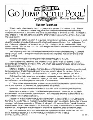 Go Jump in the Pool Lit Link/Novel Study Grades 4-6