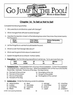 Go Jump in the Pool Lit Link/Novel Study Grades 4-6
