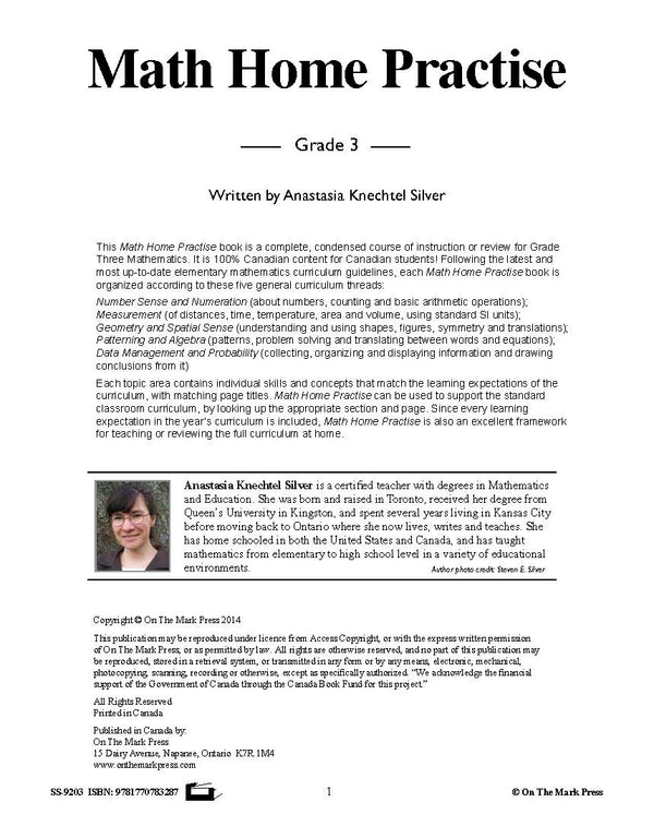 Grade 3 Canadian Math & Reading Practise Bundle!