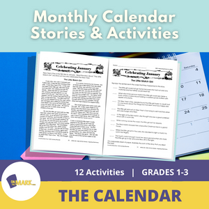 Monthly Calendar Stories & Activities Grades 1-3