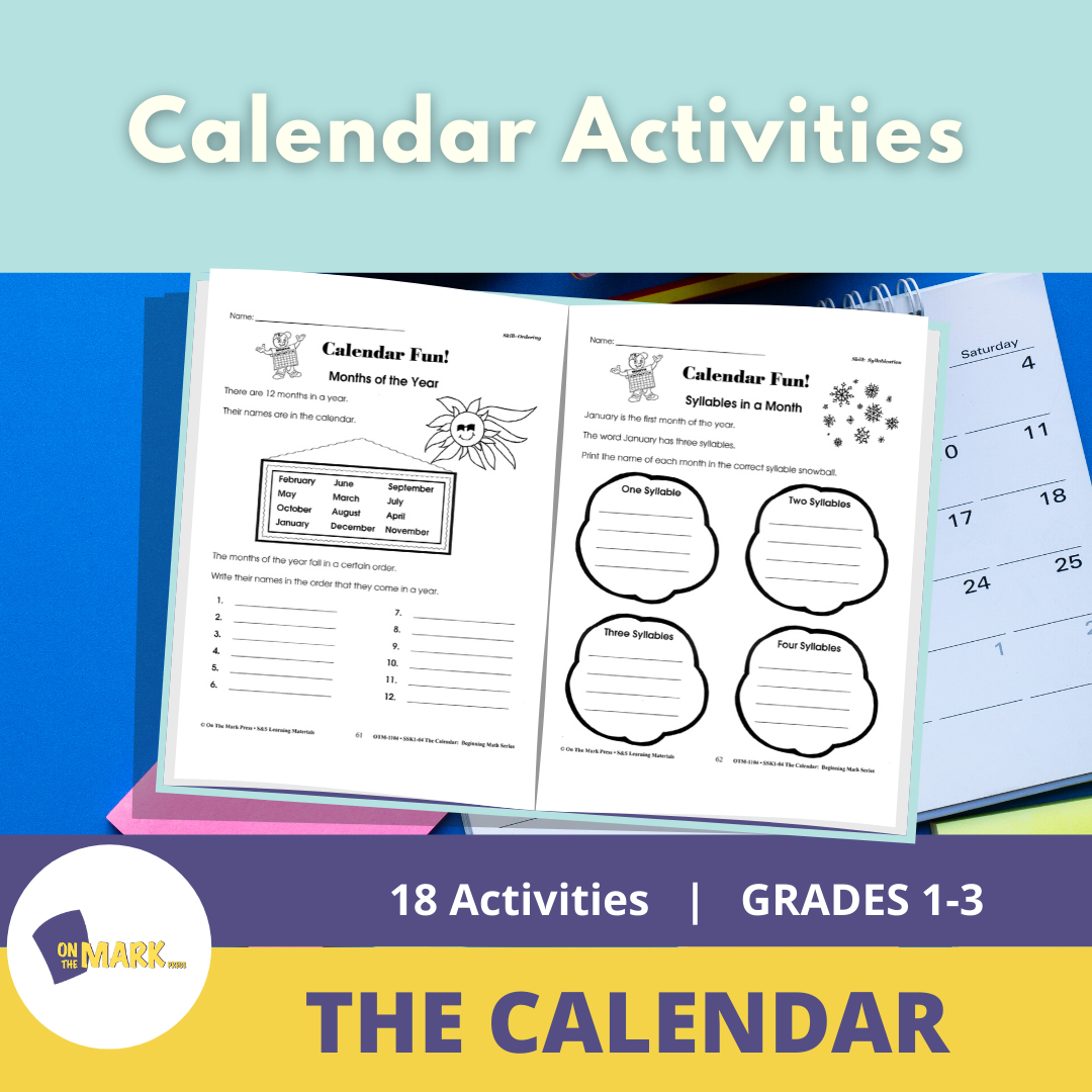 Calendar Activities Grades 1 3