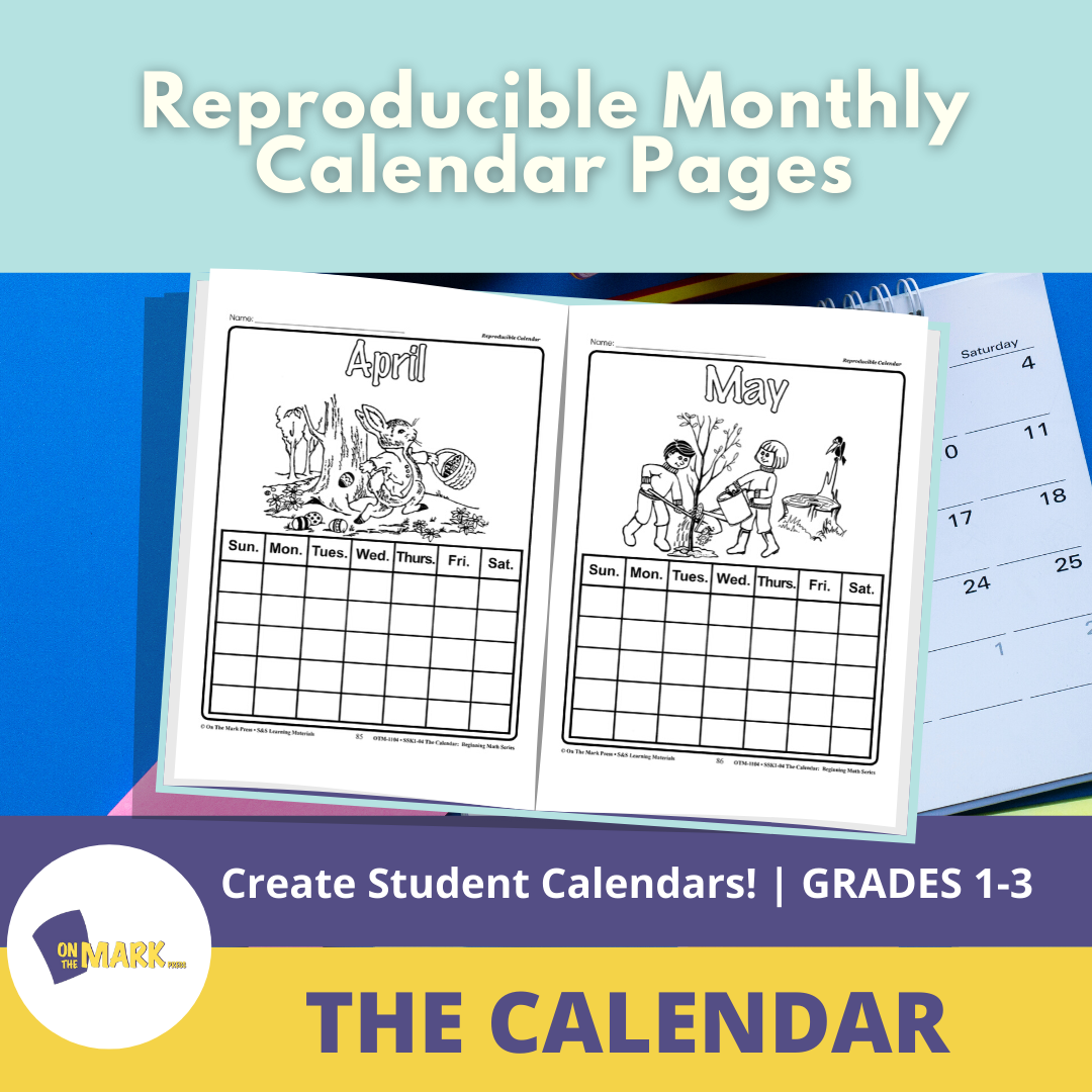 Reproducible Monthly Calendar Pages Grades 1-3