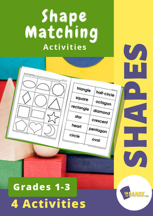Shape Matching Activities Grades 1-3