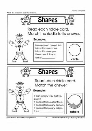 Plane & Solid Figure Activities Grades 1-3