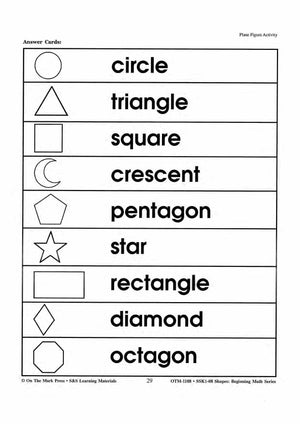 Plane & Solid Figure Activities Grades 1-3