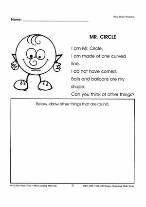 Plane & Solid Worksheets & Center Activities Grades 1-3