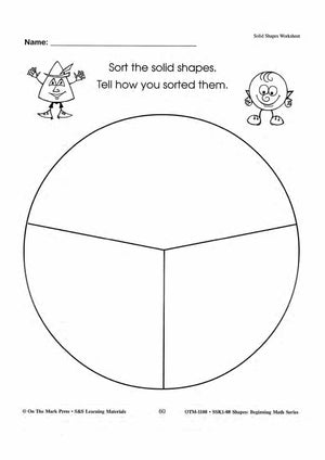 Plane & Solid Worksheets & Center Activities Grades 1-3