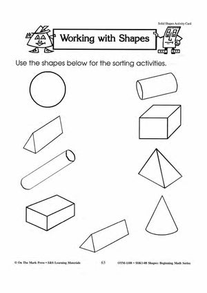 Plane & Solid Worksheets & Center Activities Grades 1-3