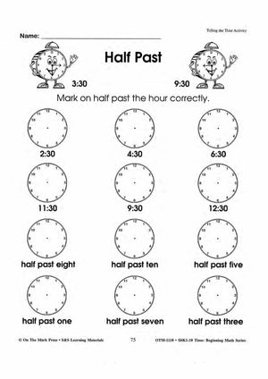 Telling the Time Worksheets