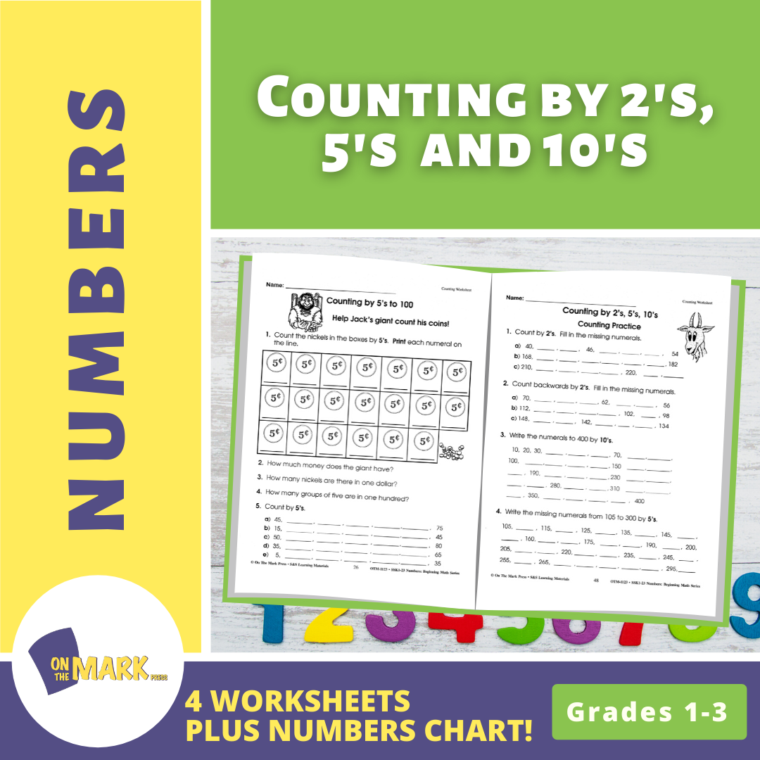 Counting by 2's, 5's  & 10's Grades 1-3