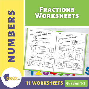 Fractions Worksheets Grades 1-3