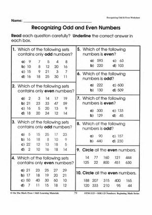 Recognizing & Writing Numbers Grades 1-3