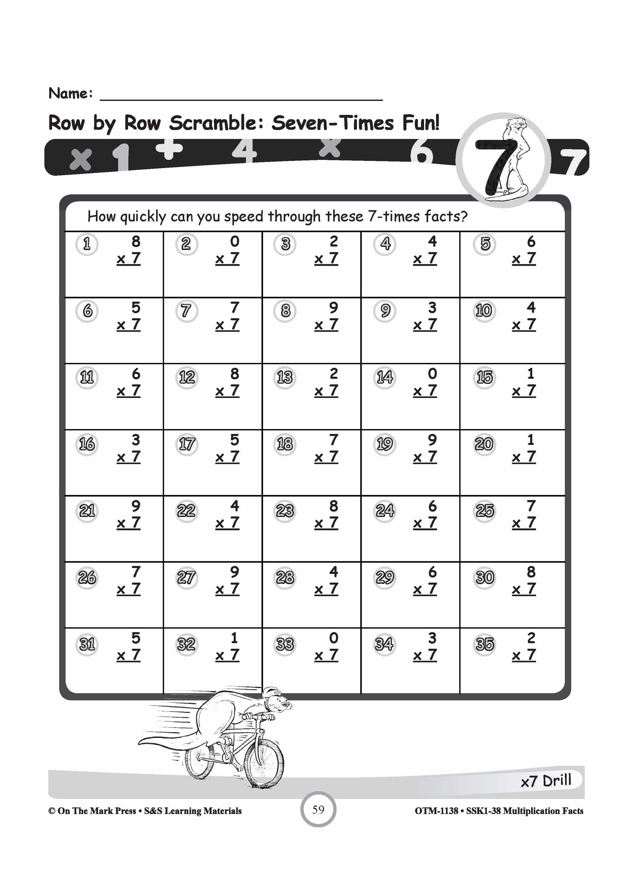 Multiplication Facts: 6,7 & 8  Worksheets Grades 3-5
