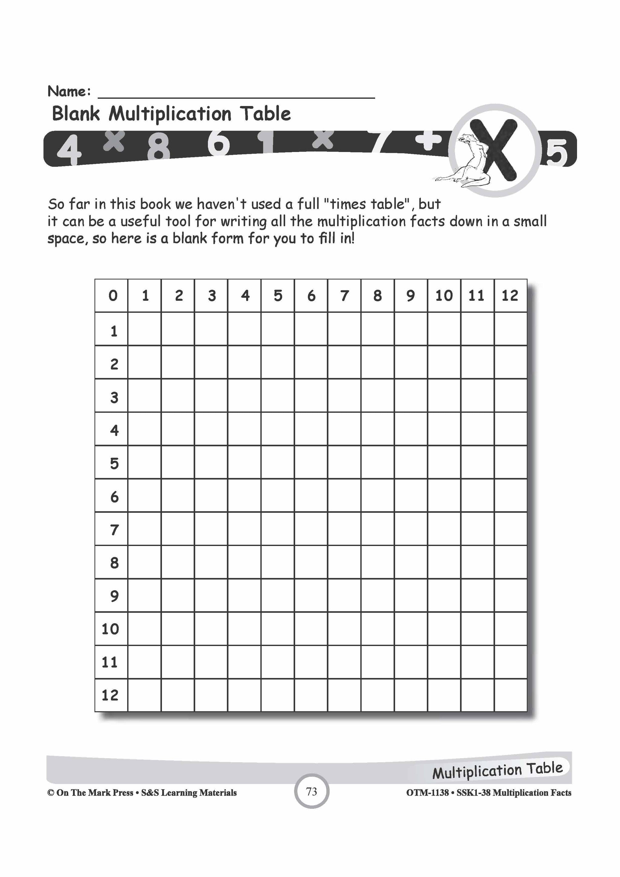 Multiplication Facts: 6,7 & 8  Worksheets Grades 3-5