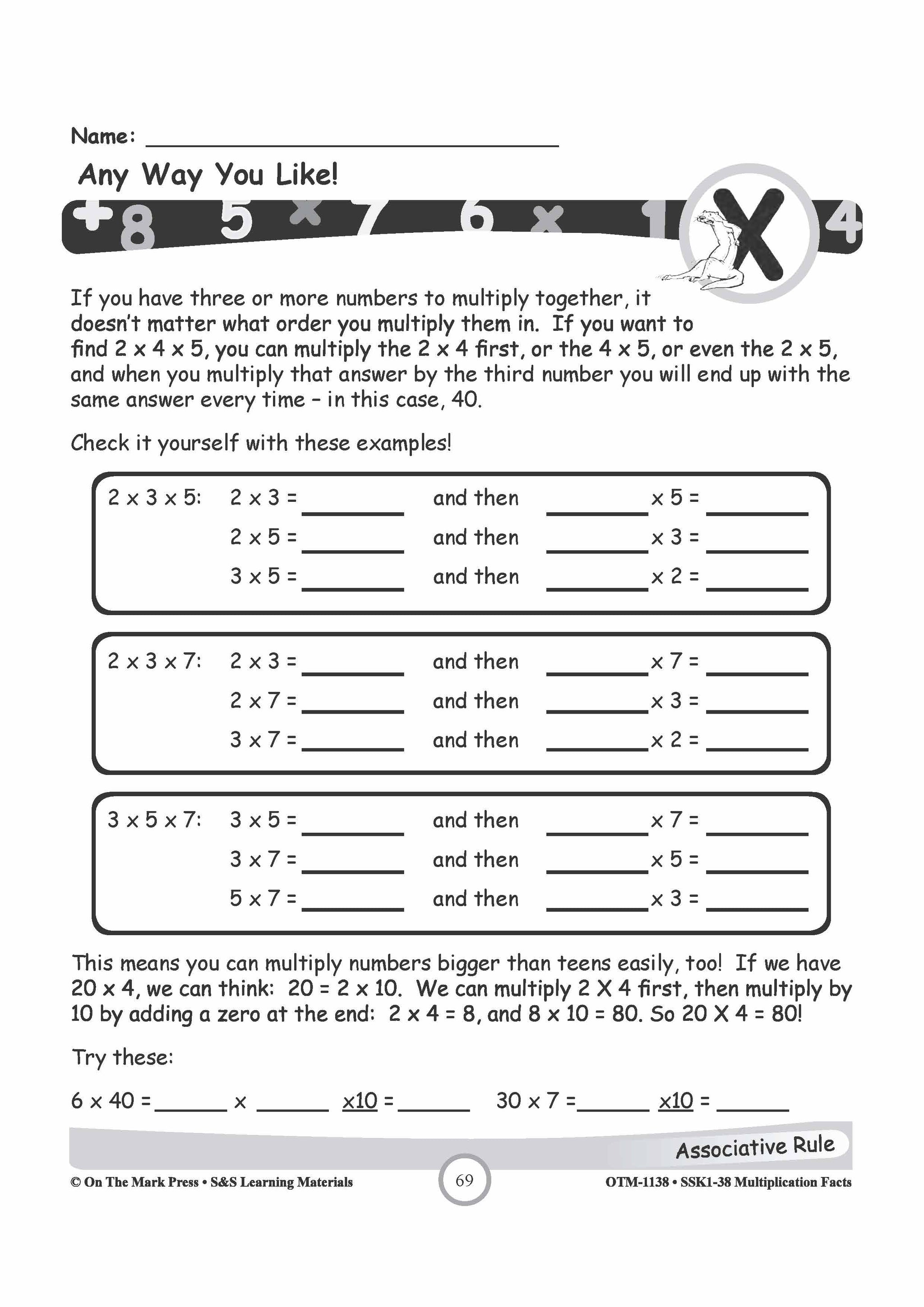 Conquer Worksheet Divide & Conquer Bigger Multiplication! Worksheets Grades 3-5