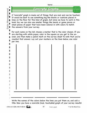 First Grade Data Management Lesson Plans Aligned to Common Core