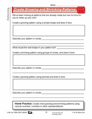 Second Grade Patterning Lesson Plans Aligned to Common Core