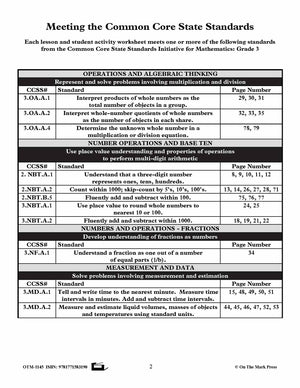 Third Grade Numeration Lesson Plans Aligned to Common Core