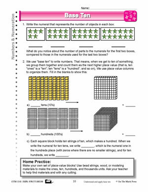 Third Grade Numeration Lesson Plans Aligned to Common Core