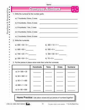 Third Grade Numeration Lesson Plans Aligned to Common Core