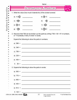 Third Grade Numeration Lesson Plans Aligned to Common Core