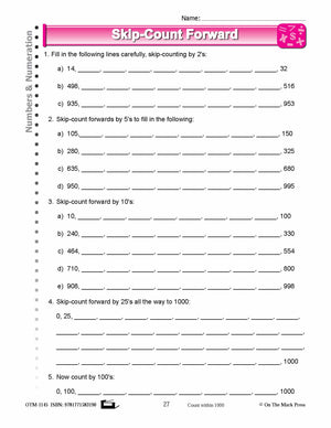 Third Grade Numeration Lesson Plans Aligned to Common Core