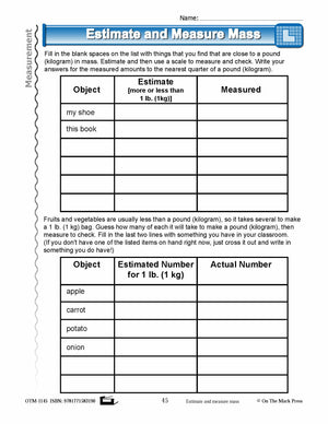 Third Grade Measurement Lesson Plans Aligned to Common Core