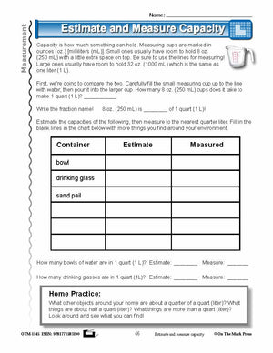 Third Grade Measurement Lesson Plans Aligned to Common Core