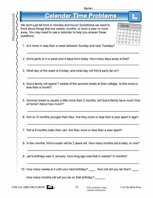 Third Grade Measurement Lesson Plans Aligned to Common Core