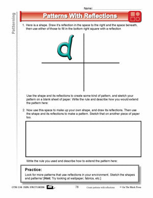 Fourth Grade Patterning  Lesson Plans Aligned to Common Core