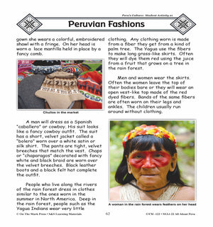 Peru’s Culture Lessons Grades 3-5